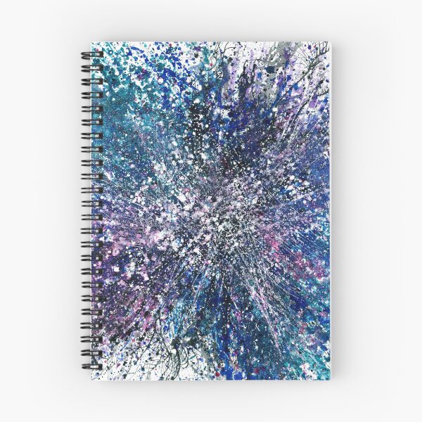 Item preview, The Spiritual Energy Within #497 Multi-colors Cool Jewel Tones New Age 5D Original Hand-painted OOAK Abstract Painting Detail 1 Inspired By Nebula Supernova Starburst Universe Interstellar Space Art  designed and sold by Rainbow Artist Orlando L.