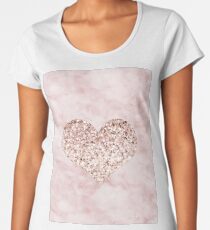 Roségold - Herz Frauen Premium T-Shirts