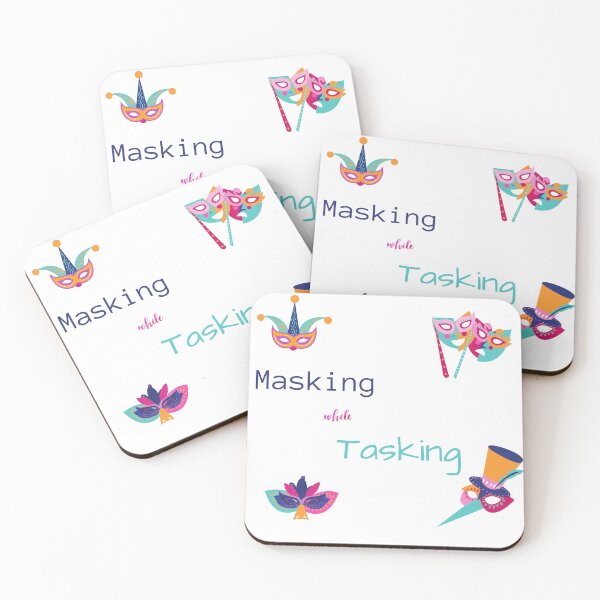 Item preview, Masking while tasking designed and sold by Puns-N-Such.