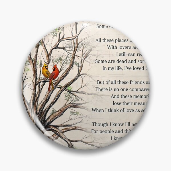 Item preview, In My Life Lyrics Poster, The Beatles Song Lyrics Poster, Song Poster, Song Lyrics Print, Lyrics Wall Art, vintage music poster, music gifts designed and sold by Steve Kane.