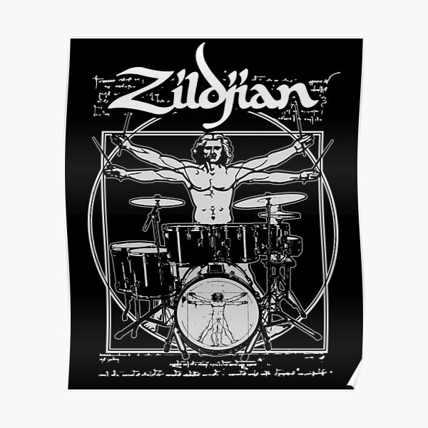 "VITRUVIAN MAN ZILDJIAN" Poster for Sale by TEEjDESIGN Redbubble