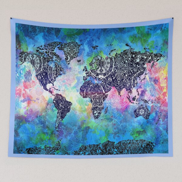 Item preview, world map mandala 5 designed and sold by BekimART.