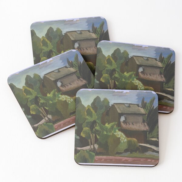 Item preview, broken house - painting designed and sold by AnLeDesign.