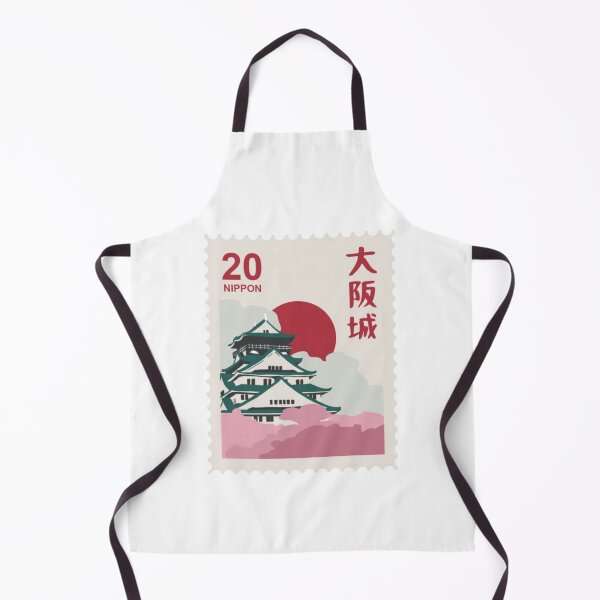 Item preview, Osaka Castle Postage Stamp - Icons of Japan designed and sold by royumi.