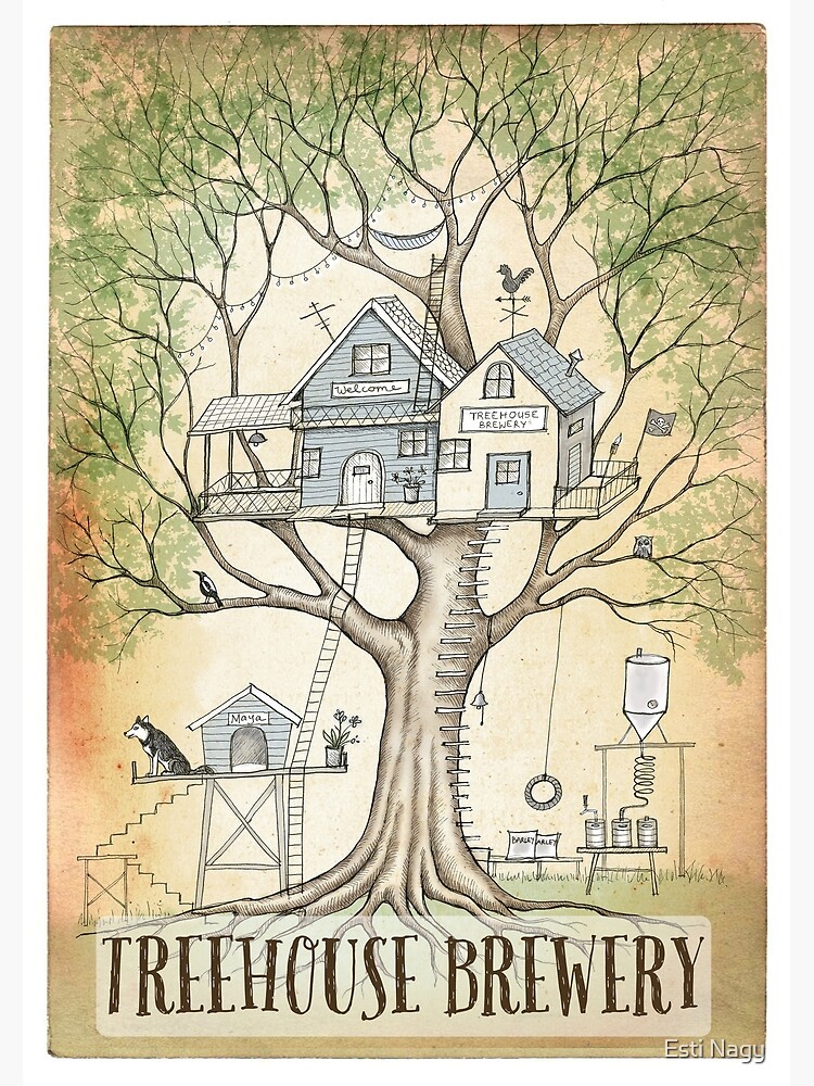 "Treehouse brewery" Poster by estinagy Redbubble