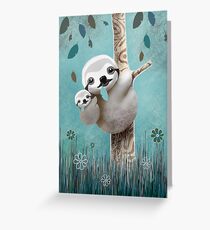 Baby Sloth Daylight Greeting Card