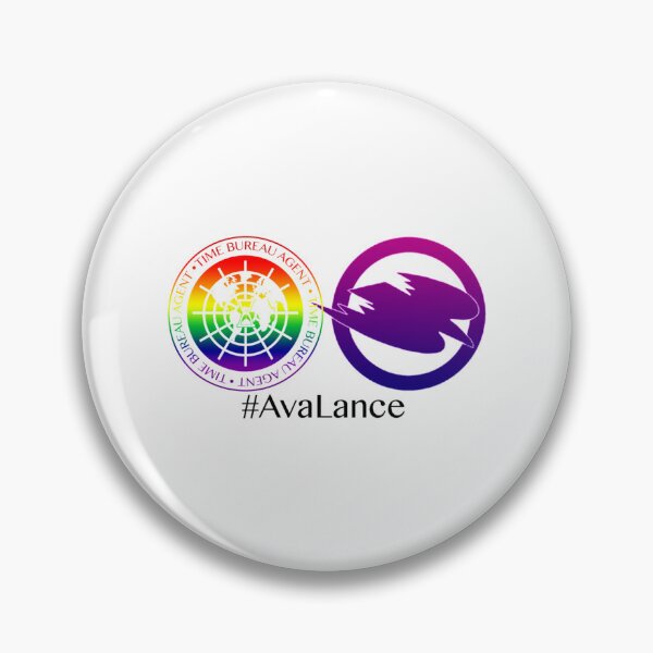 Item preview, Avalance Time Bureau, Canary Logo (Pride flag edition) Black Text   designed and sold by NickCastellano2.