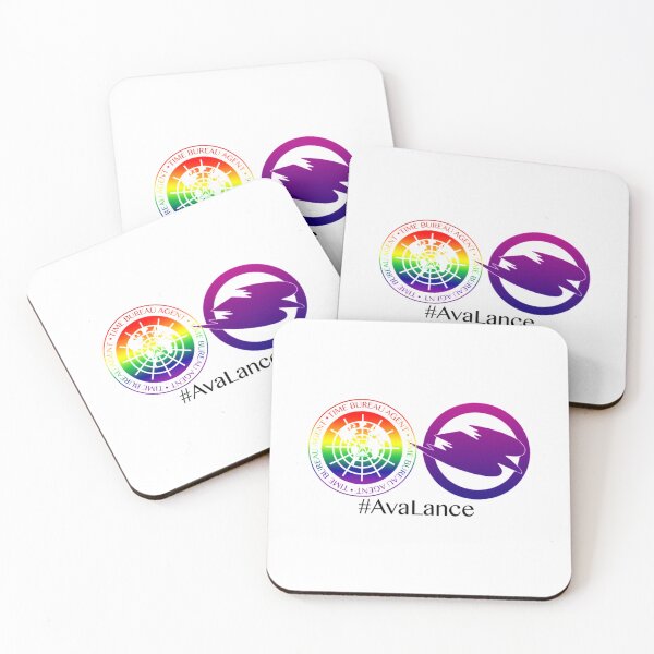 Item preview, Avalance Time Bureau, Canary Logo (Pride flag edition) Black Text   designed and sold by NickCastellano2.
