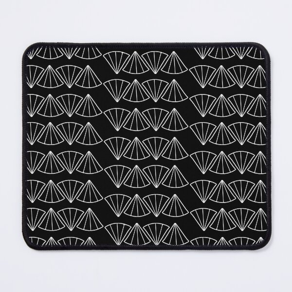 Item preview, Minimalist White Shells on Black Background designed and sold by DelynCreates.