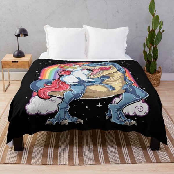 Item preview, Unicorn Riding Dinosaur T rex Boys Girls Kids Rainbow designed and sold by HugheDemeyer.