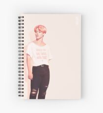 Jimin - Pastel Pink Spiral Notebook