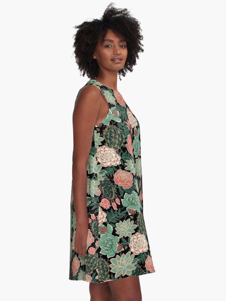Alternate view of succulent A-Line Dress