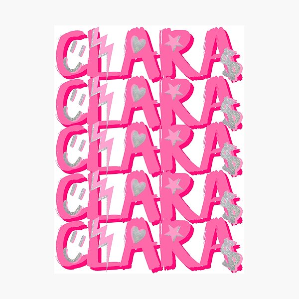 Item preview, CLARA name designed and sold by Julia Santos.