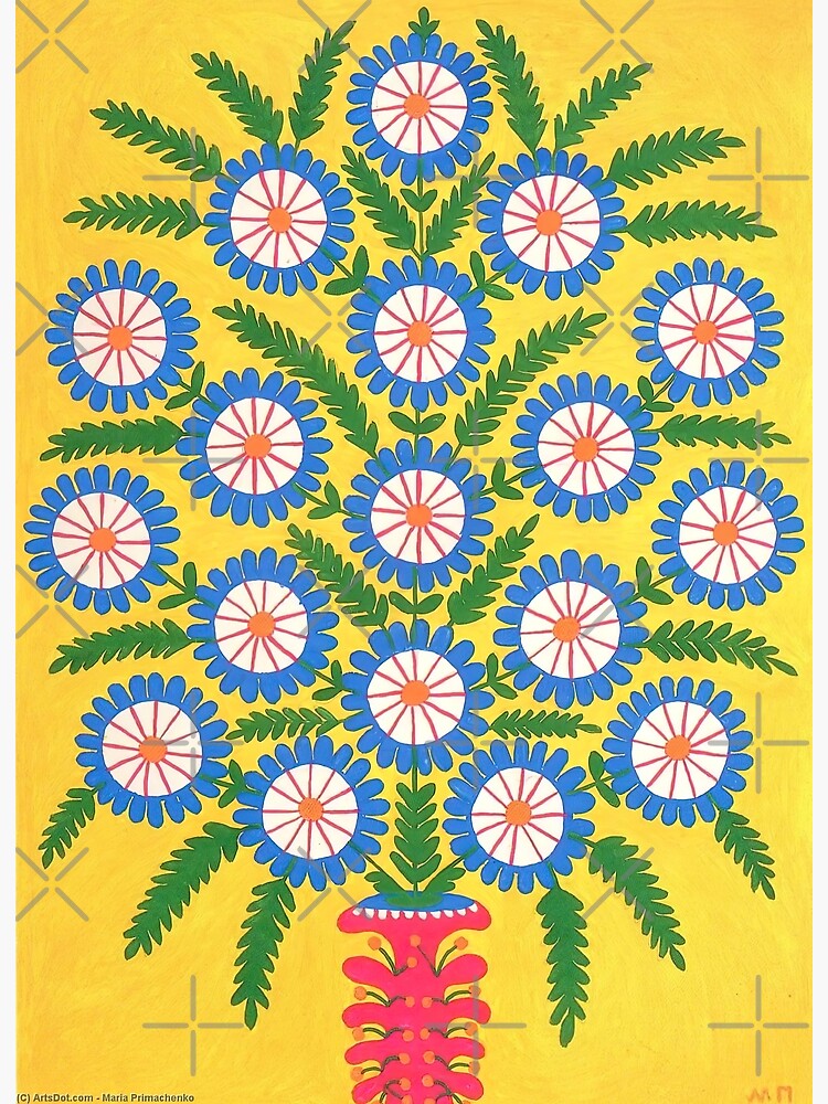 "Flower Maria Prymachenko" Poster for Sale by utebeckenba Redbubble