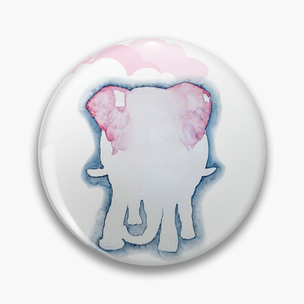 Item preview, Pink Elephant with clouds designed and sold by lokilovesart.