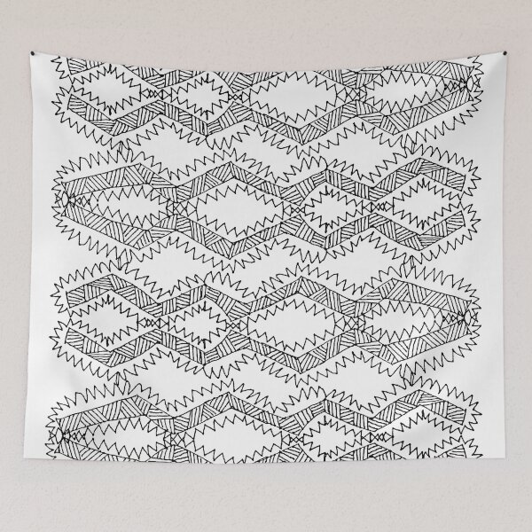 Item preview, hand draw abstract pattern designed and sold by quinnstyle.
