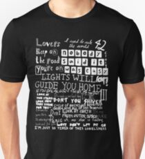 Lyrics Coldplay Unisex T-Shirt