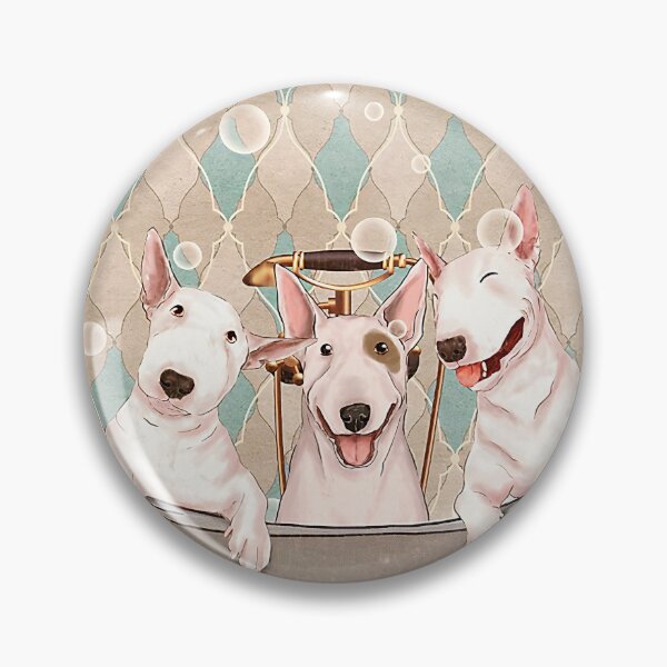 Item preview, Bull Terrier Bath Soap Company Poster, Dog Poster, Dog Lover Gift, Dog Bathroom Decor, Dog Bathroom Wall Art, Bull Terrier Lovers designed and sold by Steve Kane.