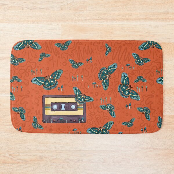 Item preview, Cassette Tape & Moths Pattern designed and sold by misslovelymess.