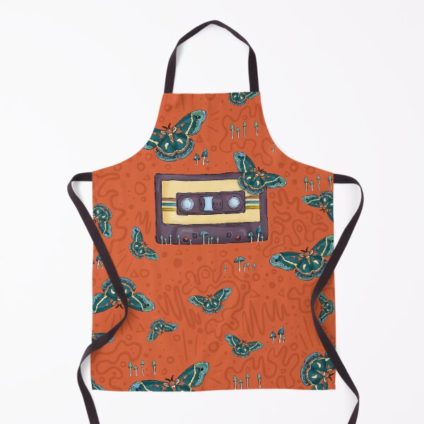 Item preview, Cassette Tape & Moths Pattern designed and sold by misslovelymess.