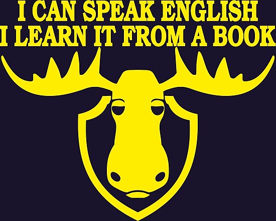 I Can Speak English I Learn It From A Book Photographic Print By Teesbox Redbubble