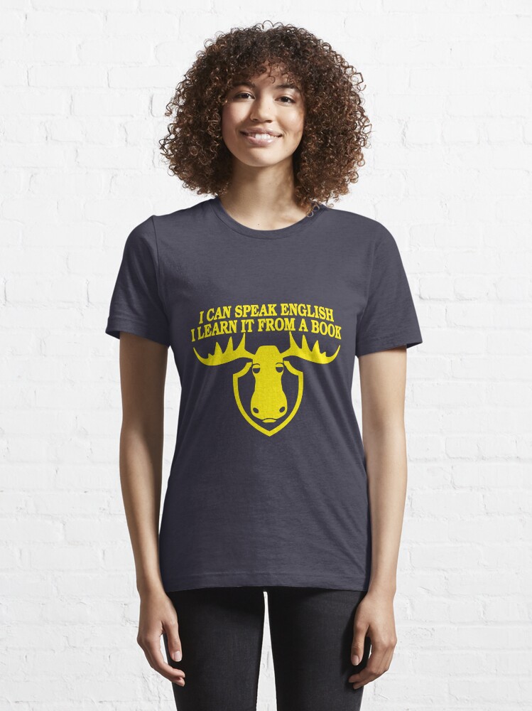 Thumbnail 6 of 7, Essential T-Shirt, I Can Speak English, I Learn It From a Book designed and sold by TeesBox.