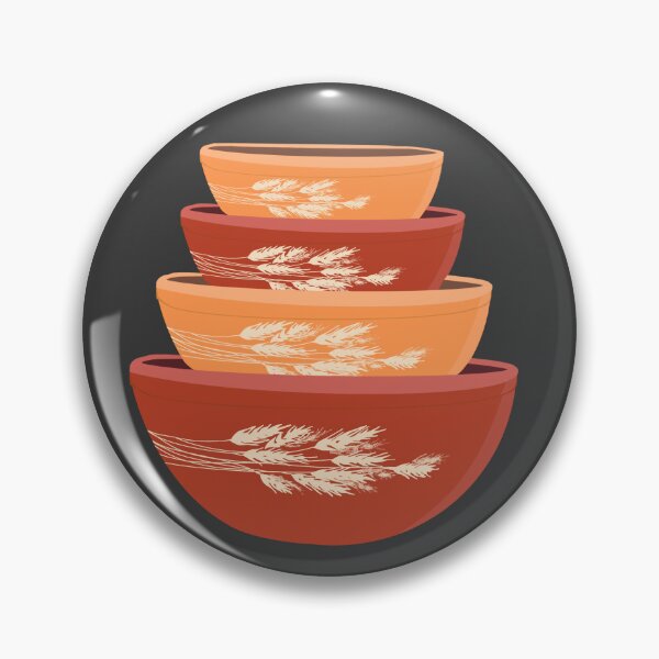 Item preview, Pyrex Autumn Harvest Bowl designed and sold by MarijkeMakesArt.