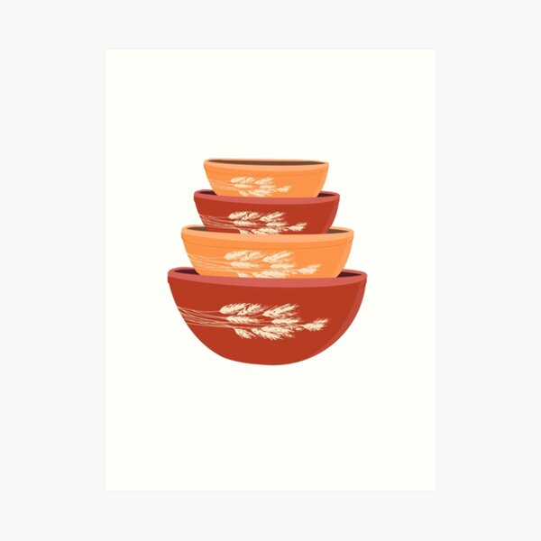 Pyrex Festive Harvest Mixing Bowls