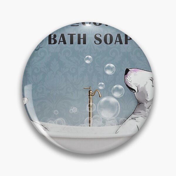 Item preview, Bull Terrier Bath Soap Company Poster, Wash Your Paws, Dog Poster, Dog Lover Gift, Dog Bathroom Decor, Dog Bathroom Wall Art, Bull Terrier Lovers designed and sold by Steve Kane.