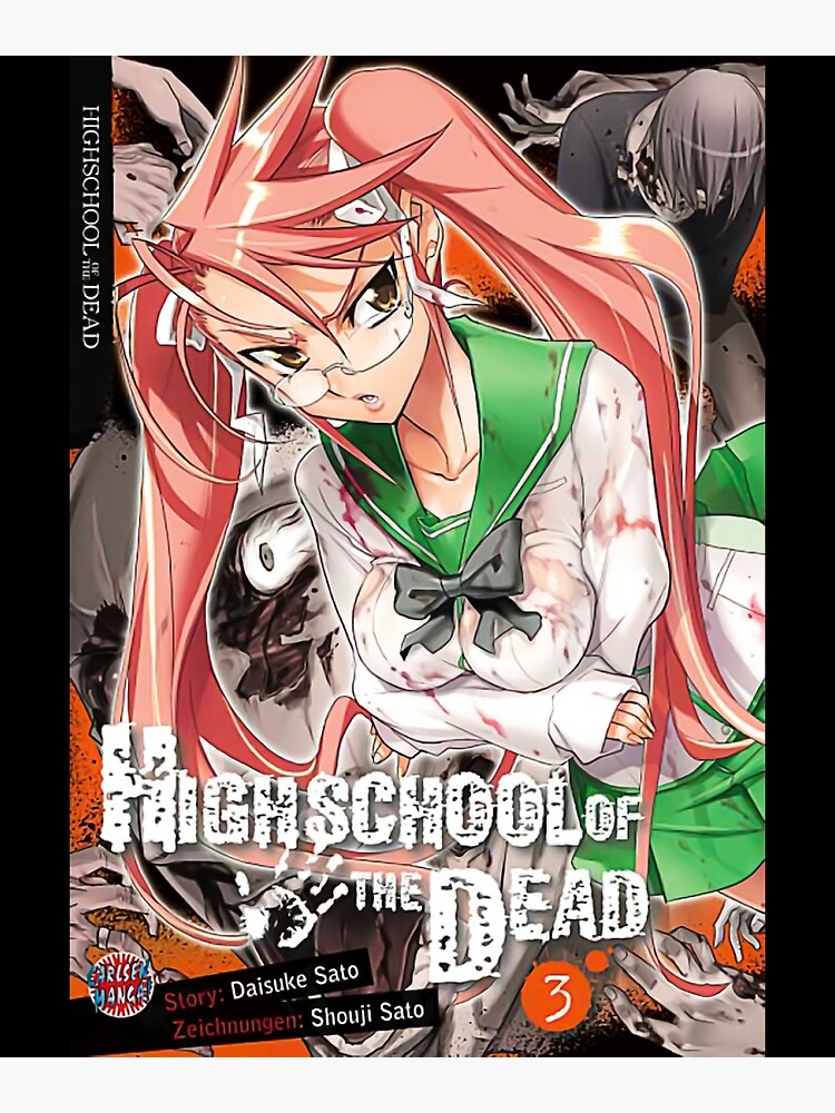 Highschool of the dead Canvas anime cartoon characters Art