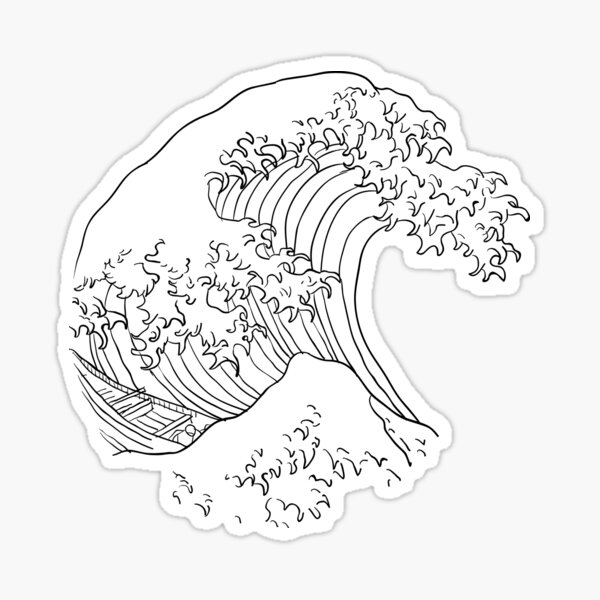 The Great Wave Sticker