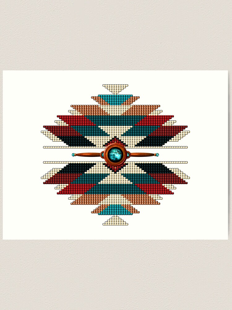 Southwestern Navajo patterns featuring triangles, zigzags