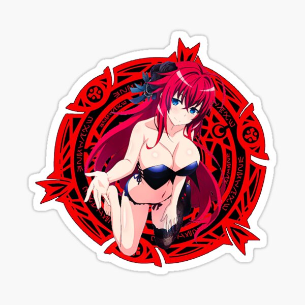 Dxd Highschool Rias Gremory Anime Sticker For Sale By Sanahrner Redbubble 