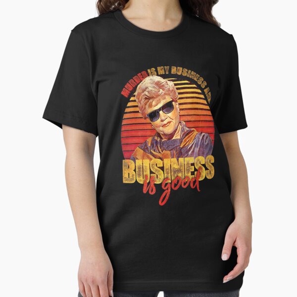 Vista previa del artículo con la obra «Vintage Jessica Fletcher El asesinato es mi negocio y el negocio es un buen regalo», diseñado y vendido por Lilyasher390.
