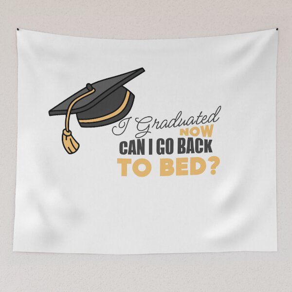 Item preview, I Graduated! Can I go back to bed now? Essential T-Shirt designed and sold by Artezia.