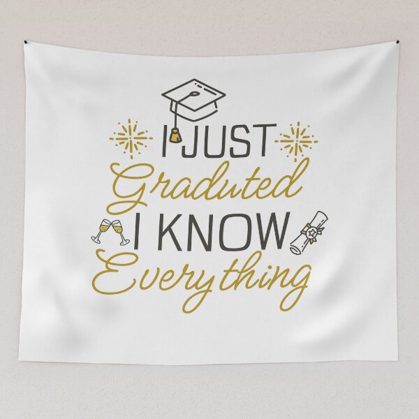Item preview, I just graduate I know everything classic t-shirt,  designed and sold by Artezia.