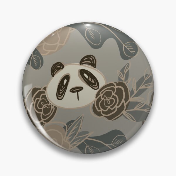 Item preview, Cottagecore Bohemian Lined Flowers and Pandas (light) - 1000Pandas by Amanda Roos designed and sold by Amanda Roos.