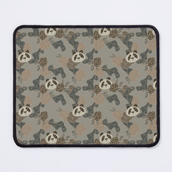 Item preview, Cottagecore Bohemian Lined Flowers and Pandas (light) - 1000Pandas by Amanda Roos designed and sold by Amanda Roos.