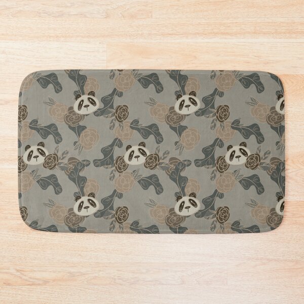 Item preview, Cottagecore Bohemian Lined Flowers and Pandas (light) - 1000Pandas by Amanda Roos designed and sold by Amanda Roos.