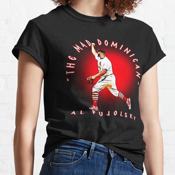 Albert Pujols Men's Cotton T-Shirt - Red - St. Louis | 500 Level Major League Baseball Players Association (MLBPA)