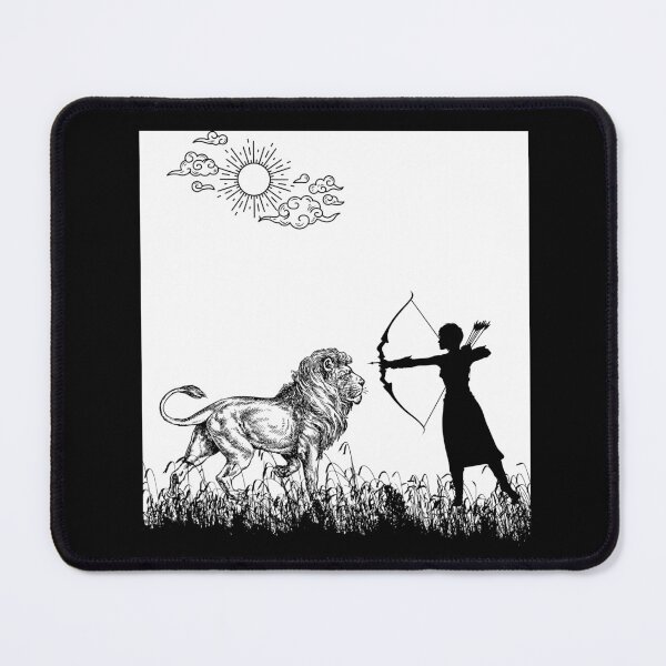 Item preview, lion vs girl hunter designed and sold by APURU.