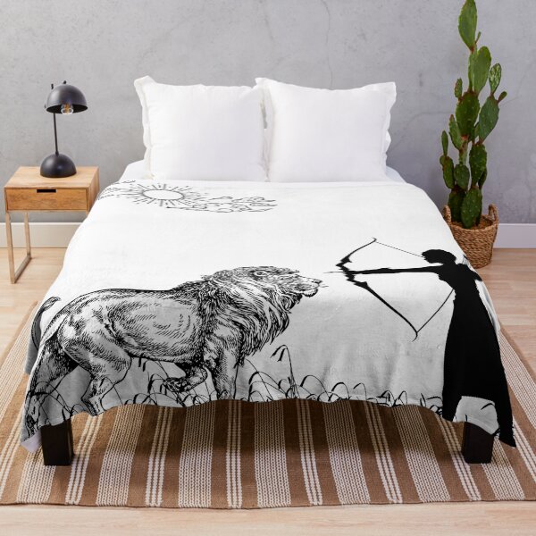 Item preview, lion vs girl hunter designed and sold by APURU.