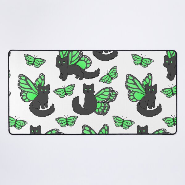 Item preview, Green Butterfly Cat designed and sold by BiscuitSnack.