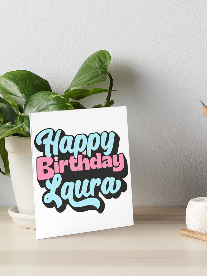 Happy Happy Birthday Printable Card, 5x7 - Lauras Crafty Life