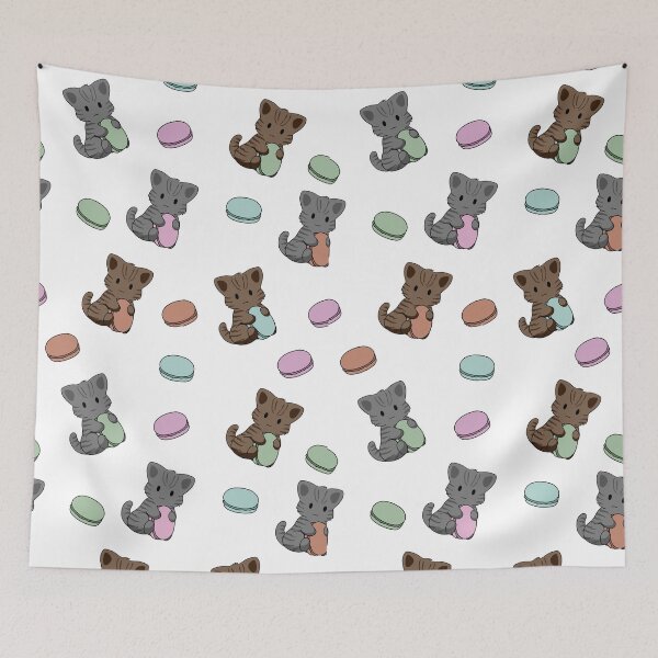 Item preview, Macaron Cat Pattern  designed and sold by BiscuitSnack.