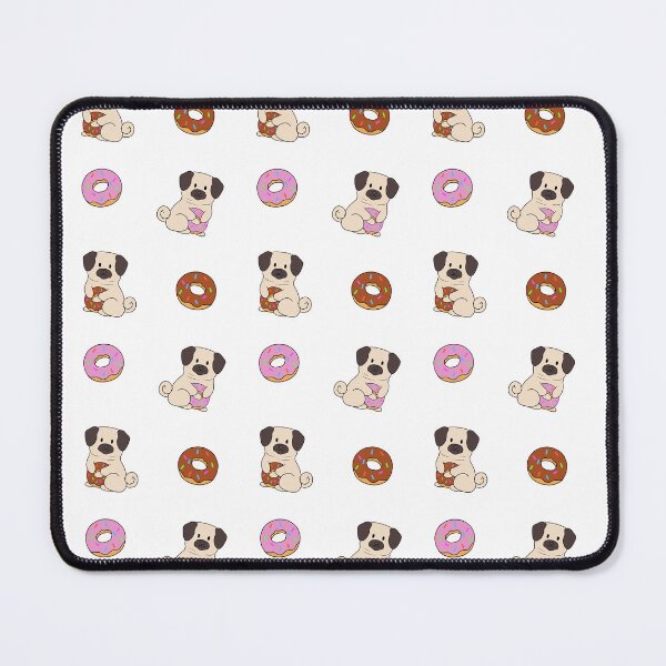 Item preview, Pug Doughnut Pattern designed and sold by BiscuitSnack.