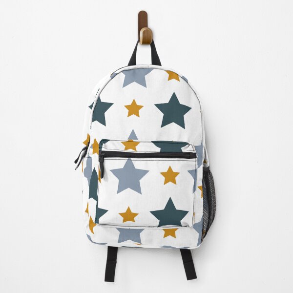 Item preview, Blue Gold Retro Star Pattern designed and sold by risingrocket.