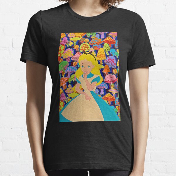 alice in wonderland doing coke shirt