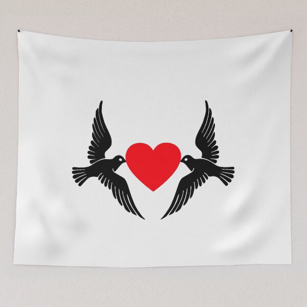 Item preview, Holy Spirit Dove Love Flying Doves Holding Heart designed and sold by Minnesnowta.