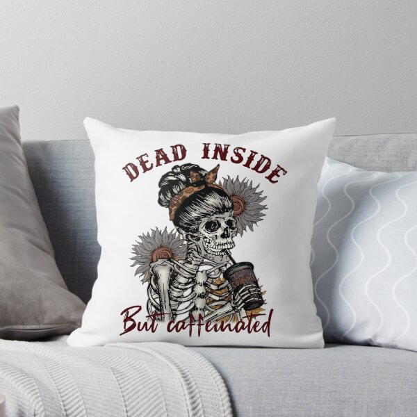 Item preview, Cute Mom Skeleton Drinking Coffee dead inside but caffeinated designed and sold by Coffee-prince.